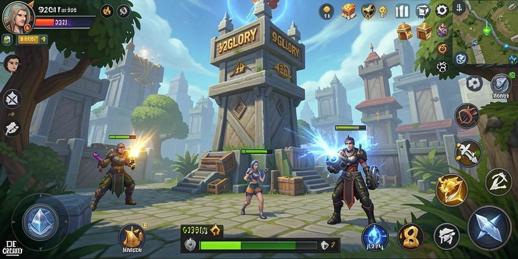 Tampilan gameplay seru dan menegangkan di 92GLORY.