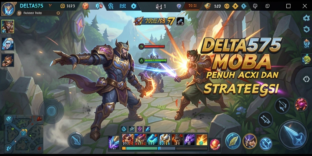 Gameplay seru dan strategi mendebarkan di DELTA575.