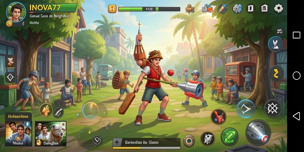 Tampilan seru gameplay Casual INOVA77 yang menghibur.