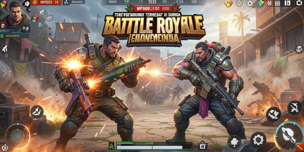 Tampilan gameplay menegangkan dari MPO303 di arena Battle Royale.