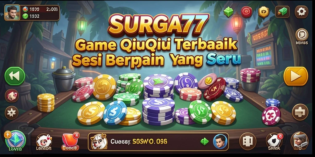 Tampilan seru gameplay QiuQiu di SURGA77 yang menegangkan.