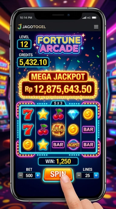 Tampilan antarmuka aplikasi jagotogel yang menarik.